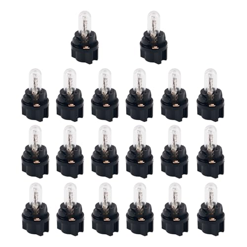20PCS Halogen Instrument Cluster Bulbs Kit,T5 17 57 79 86 207 286 306 2721 Dash Light Bulbs for Car Gauge...