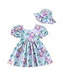 Baby Girl Dresses 6 9 12 Month Girl Clothes Summer Toddler Ruffle Purple Short Sleeve Boho Swing Sundress Infant Spring Casual Dress Two Piece Outfit