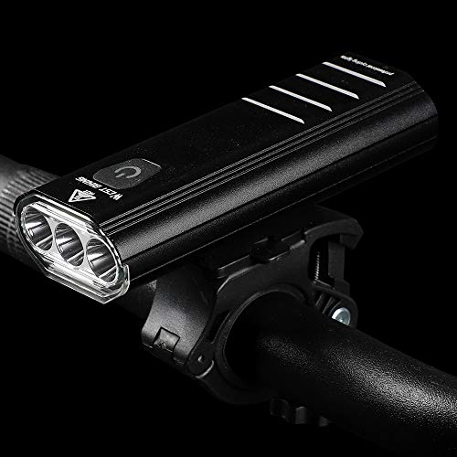 Andoer Lanterna com luz de ciclismo USB recarregável MTB bicicleta luzes dianteiras lâmpada farol de