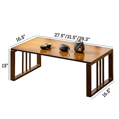 Table basse portable bambou pour repas champêtres et terrasses