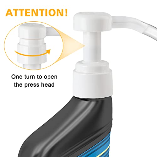 Ouzorp Fluid Pump for Quart Bottles - 5cc Hand Pump Use for Transfer Gear Oil, Transmission and Differential Fluid, NOT for Red Line Quarts