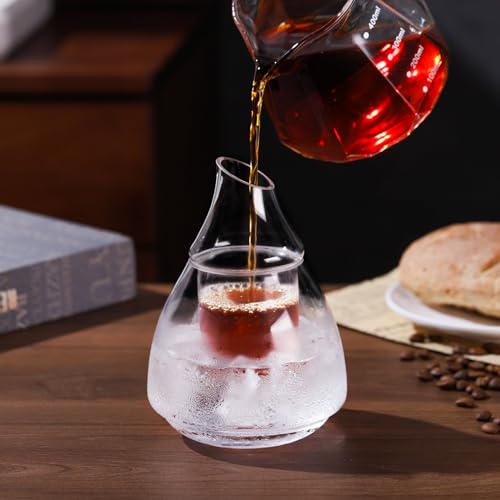 Bincoo Cafeteira Cold Brew, cafeteira gelada de 180 ml/170 g, vidro borossilicato duplo, câmara inte