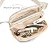Fanny Pack Crossbody Bags for Women 1.5L Belt Bag with 3 Zipper Pockets Fashion Waist Packs Everywhere Belt Bag Cross Body Fanny Pack for Women (Beige)