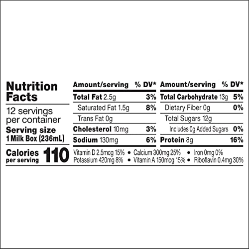 1% Plain, 8 oz., 12 Pack