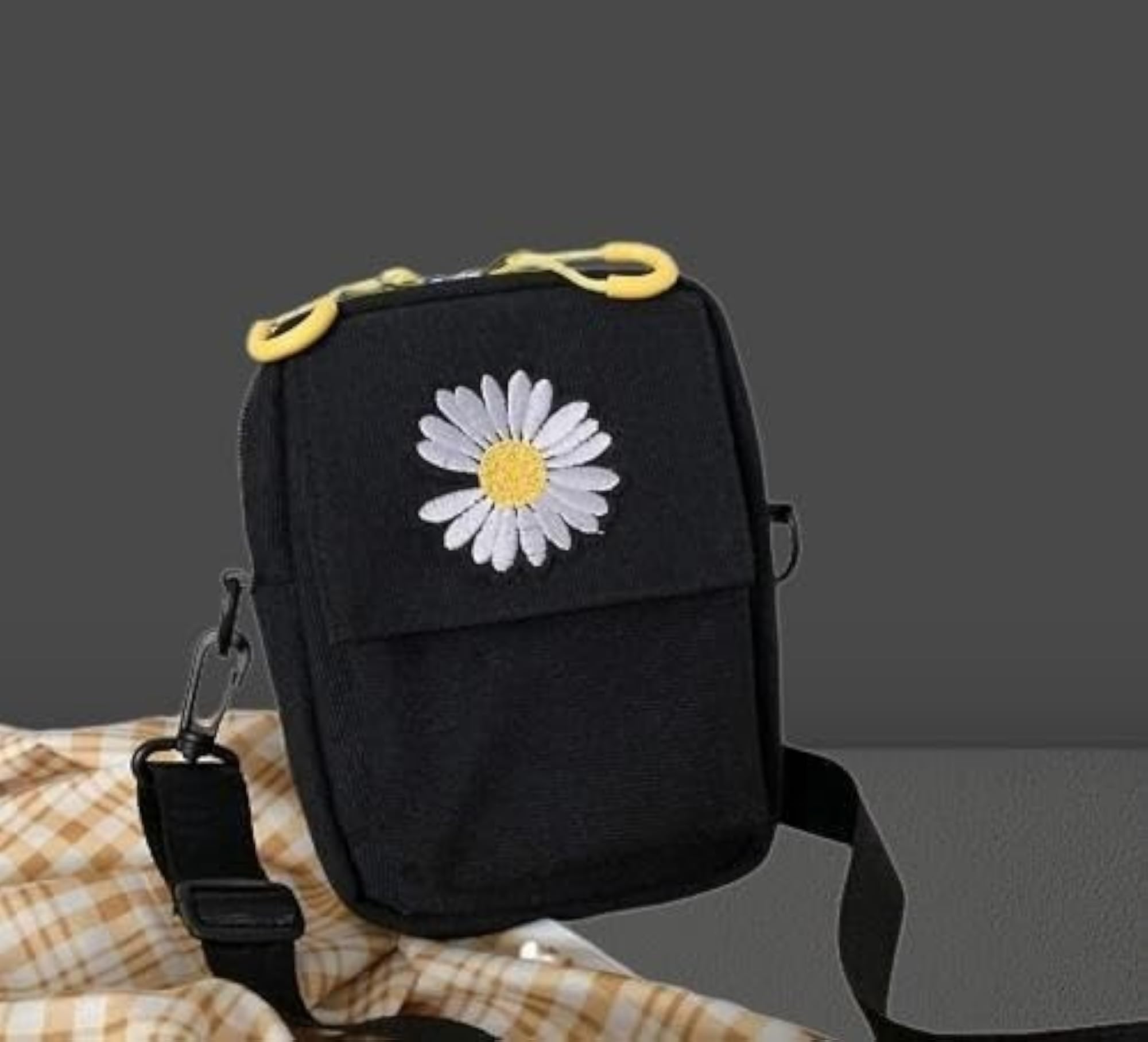 Stylish Canvas Sling Bag, Lightweight Messenger Bag for Travel