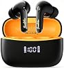 Auriculares inalámbricos Transformers Bluetooth 5.4 con modo de juego de baja latencia, 38H de reproducción, cancelación de ruido con micrófono, pantalla LED, sonido estéreo Hi-Fi para iPhone Android (Bumblebee Black) 2