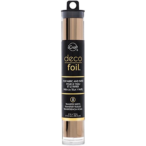 Deco Foil - Metallic Colors Transfer Sheet Set with Foil Pen - Rose Gold, Pewter, Silver, Copper & Gold (Original Version)