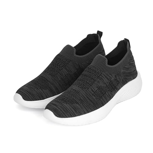 Image of Shinewalk Cruise Men's Lightweight Slip-On Walking Shoes | Breathable Knit Upper, Soft Memory Form Sole & All-Day Comfort.
