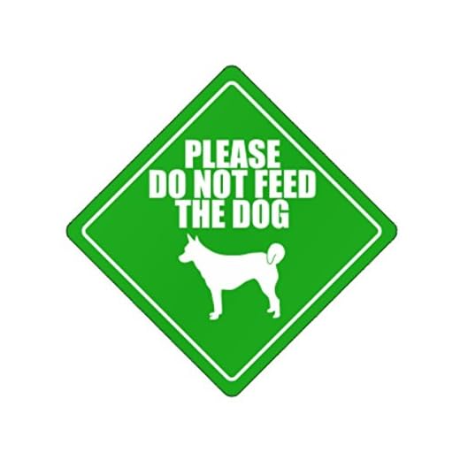 Do not feed the dog Norwegian Lundehund - Dogs [ Decorative Crossing Sign Wall Plaque ]