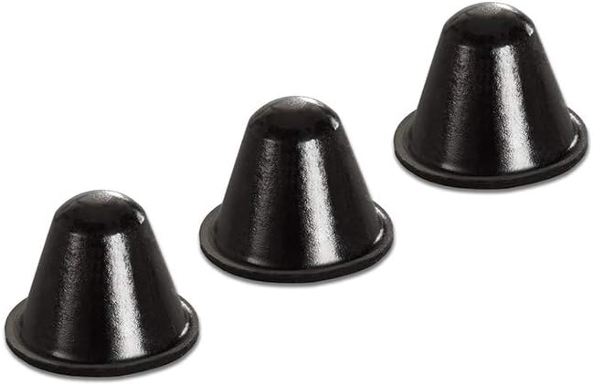Bumper Specialties Self Adhesive Bumper Feet 0.72" x 0.56" (18.3mm x 14.2mm) Black Conical Polyurethane Pads for Industrial Surface Protection, 1,500 Pieces per Box, BS37