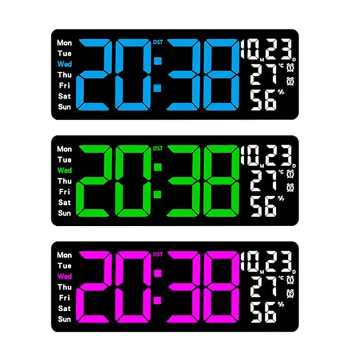 Horloge numérique LED avec télécommande et minuterie de précision