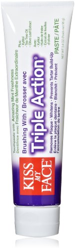 Kiss My Face Triple Action Fluoride Free Toothpaste, 3.4 Ounce
