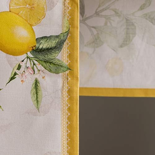 Maison d' Hermine Limoncello 100% Cotton Table Runner for Party | Dinner | Holidays | Kitchen | Spring/Summer [Single Layer (37 cm x 180 cm)]