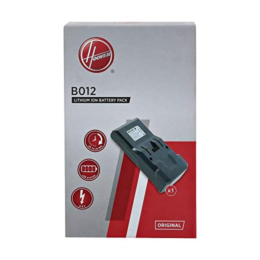 Hoover B012 Batterie Staubsauger Lithium, Wiederaufladbar, Schwarz, Original-Akku, Hoover Besenstaubsauger H-Free 100