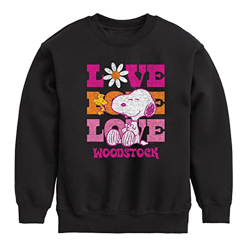 HYBRID APPAREL - Peanuts - Love Woodstock - Toddler & Youth Crewneck Fleece Sweatshirt