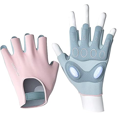 Kilitn Workout Gloves for Women, Fingerless Weight Lifting Gloves for Exercise, Lightweight Breathable Gym Gloves for Weightlifting, Fitness, Training, Climbing (X-Large (8.3-9.1IN)) Cover