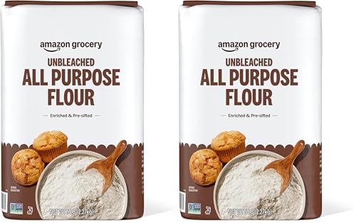Amazon Grocery, Unbleached All Purpose Flour, 5 Lb, Pack of 2 (Previously Amazon Fresh, Packaging May Vary) - image 1