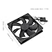Estink 120x120x25mm Cooling Fan 120mm Case Fan 4.72x4.72x0.98in PC 3000RPM High Speed Double Ball Bearing 12V 2pin with Focused Flows Frame for Industrial Heavy Duty Applications