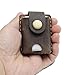 Yantahms Handmade Genuine Leather Hand-stitched Lighter case Lghter shell Leather Cover Lighter Holder Belt Case (Dark Brown)