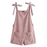 ✔ Matériau : 80 % polyester, 20 % coton. Ce matériau de la salopette en velours côtelé pour femme est doux, confortable et respirant