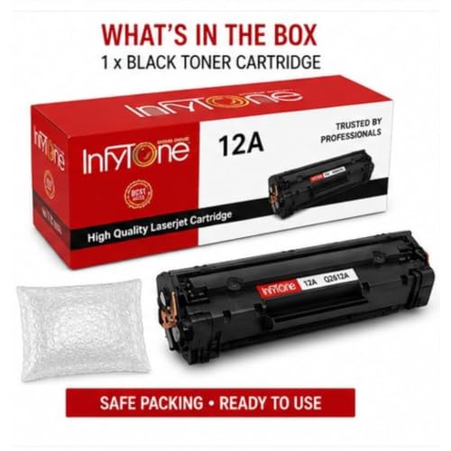 Image of 12A (Q2612A) 303 /fx9 Compatible Toner Cartridge for HP LaserJet 1010, 1012, 1015, 1018, 1020, 1022, 1022n, 3015, 3020, 3030, 3050, 3052, 3055, M1005 MFP, M1319f MFP | High Yield 2,000+ Pages