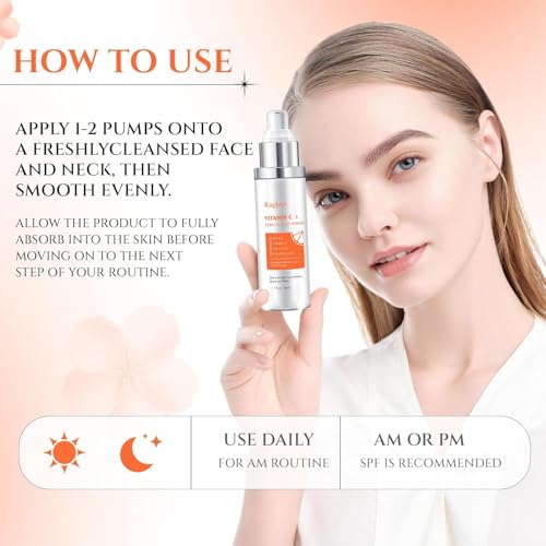 Image of Ragkun Vitamin C Brightening Serum for Face, Super Vitamin C for Women Men, Firming Anti Aging Wrinkle 9