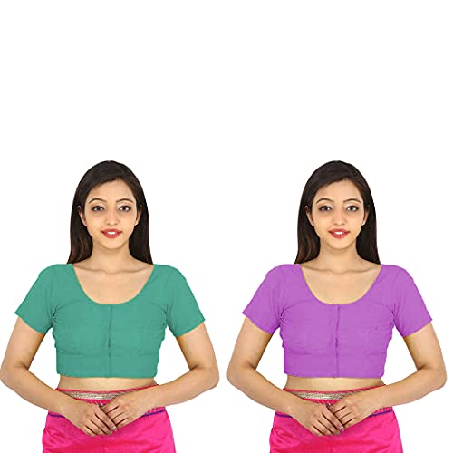 Image of Namita Women's Rubia Cotton Solid Half Sleeve Blouse