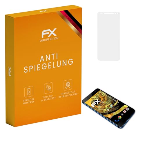 atFoliX Bildschirmfolie kompatibel mit Allview X4 Soul Vision Schutzfolie, entspiegelnde & stoßdämpfende FX Folie (3X)