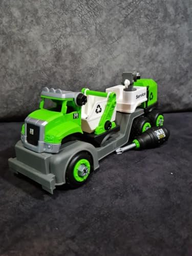 Image of DIY Toy Vehicles Set - Assembly Toy Farm Truck with Screwdriver Multi Fuctional Construction Set, Building Vehicle Play Set, Toys for 3 to 5 Year Old Boys, Kids, Girls