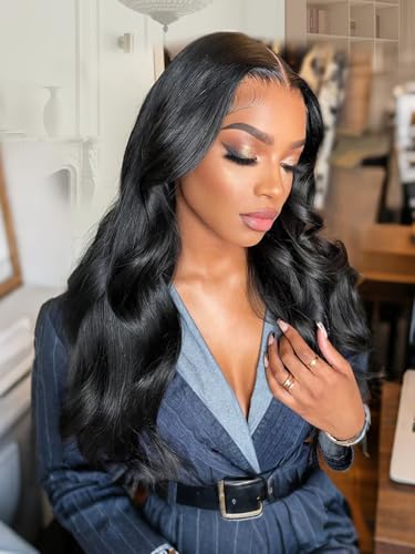 Ali Pearl Body Wave Human Hair Wig Pre Everything Ready To Wear Wigs 7x5 Glueless Wigs Human Hair Pre Plucked Body Wave Lace Front Wig Beginner Friendly 18 Inch