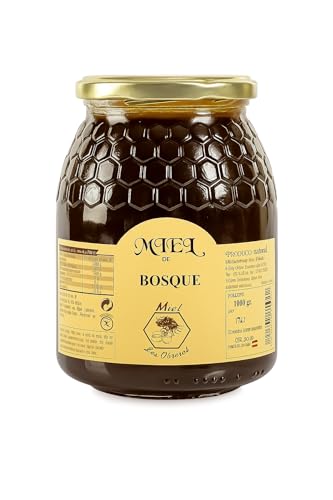 Miel de Bosque, pura de Abeja. 100% Natural. Producto Artesano de Cosecha Propia. Sabor dulce, con claras notas saladas. Deliciosa Miel, ámbar- ámbar oscuro. 500 g