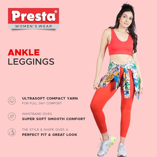 Image of Presta Women Ankle-Length Legging (Avaliable Color- 53 Difference Colors)-Pack of 1