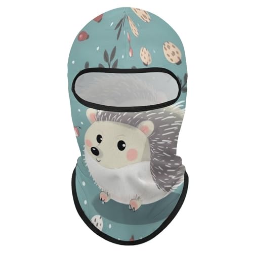 Balaclava para hombre, máscara para esquí con diseño de erizo, cubreboca facial para ciclismo y deportes de invierno