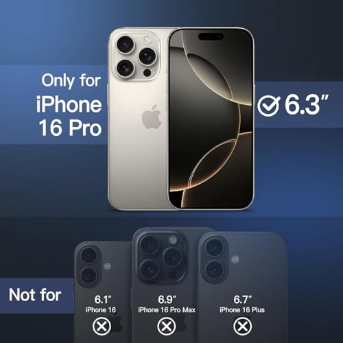 Image of AIBEX Premium Liquid Silicone Back Cover Case Compatible for iPhone 16 Pro | Shockproof, Drop and Camera Protection | Slim Phone Case, Anti-Scratch Soft Microfiber Lining - Black