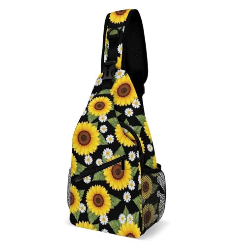 Sacoche bandoulière tournesol ergonomique et légère pour escalade et cyclisme