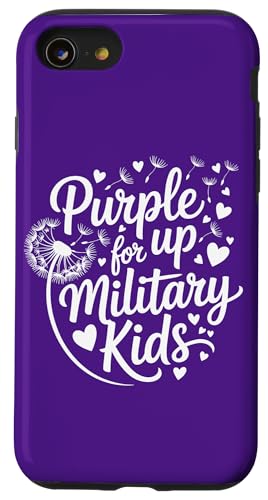 Purple up for Military Kids Dandelion Month of the Military �X�}�z�P�[�X iPhone SE (2020) / 7 / 8 �p
