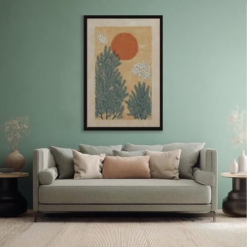 Affiche rétro botanique médiévale en toile arche 50x75 cm - 5