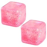 Thyonta Fidget Toys - 2PCS Cube Fidget Squishy Stress Balls, Sensory Toys for Autism, Release Pressure for Kids & Adults (Pink) - Image 1