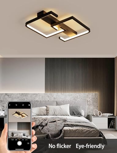 Plafonnier LED moderne télécommandable résolvant le manque de luminosité - 4