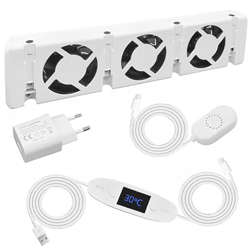 Ventilatore per Radiatore, Intelligente Ventilatore per Termosifone, Ventole per...