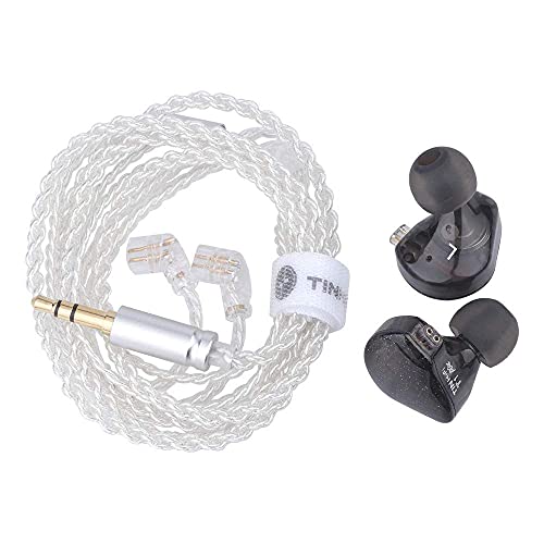 Image of TIN HiFi T1 Plus Earphone, Diaphragm Dynamic Driver HiFi in Ear Earphone Bass DJ Metal 3.5mm Headset with 2Pin Connector