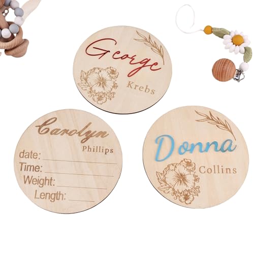 Letrero de anuncio de nacimiento de bebé, letrero de anuncio de nombre de bebé, perfecto como accesorio de fotografía de nombre de bebé, ideal para revelar el nombre del bebé y un maravilloso regalo