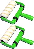 BetterGrip Ergonomic Paint Roller - 9 inch Paint Roller Frame Kit with Extension Handle - Comfortable Grip to Minimize Hand Stress & Fatigue, Get Projects Done in 1/2 The Time - Pack of 2
