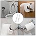 5 Pcs Toilet Paper Roll Holder White Universal Plastic Spring Loaded Roller Replacement Rod Toilet Paper Holder for Bathroom Indoor Family Pack Women Practical Tool Accessories