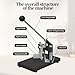 Corner Rounder Cutter Machine, R6mm R10mm 1.2”/ 30mm Thickness Card Paper Corner Punch, Heavy Duty Steel Metal Commercial Corner Rounder Punch with Paper Holding Device for Office School Business