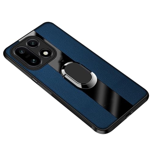 Coque OnePlus 15 ultra-fine bleue avec protection caméra et anneau magnétique