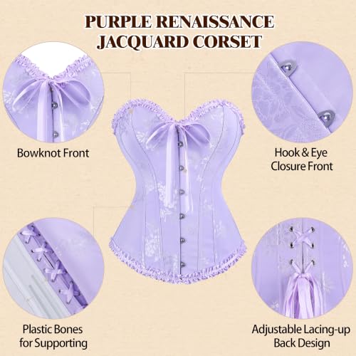 Image of frawirshau Women's Overbust Costume Corset Renaissance Victorian