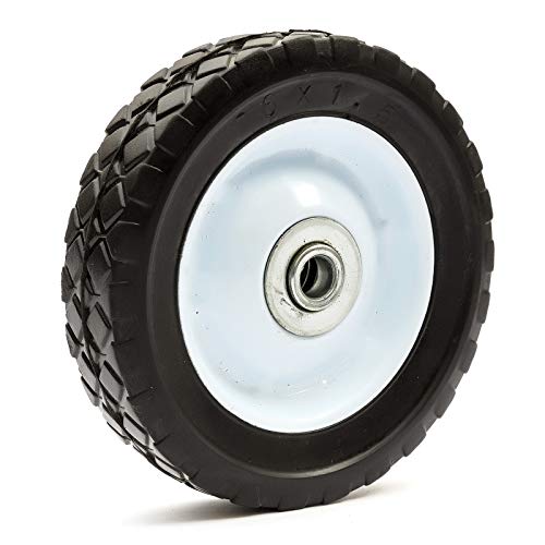 6 x 1.5 Inch Lawnmower Steel Wheel & Solid PU Tyre 6