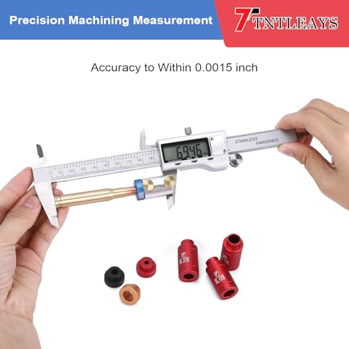 Headspace Gauge, 19 Piece Headspace Comparator Kit for .17 to .45 Caliber, Reloading Supplies and Equipment Measuring Caliber Tool, with Storage Tin Case, Gifts for Men