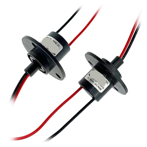 Bague collectrice haute puissance 2 voies 10A avec capsule rotative conductrice premium